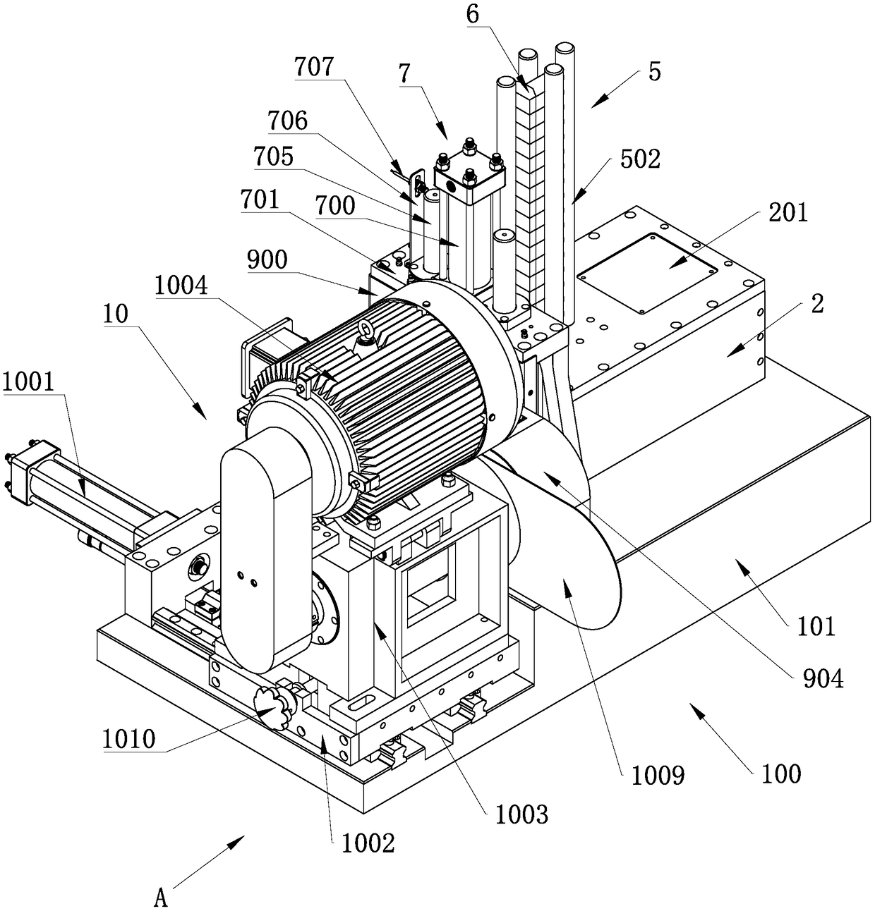 End face machining method of bolts and end face machining machine achieving method