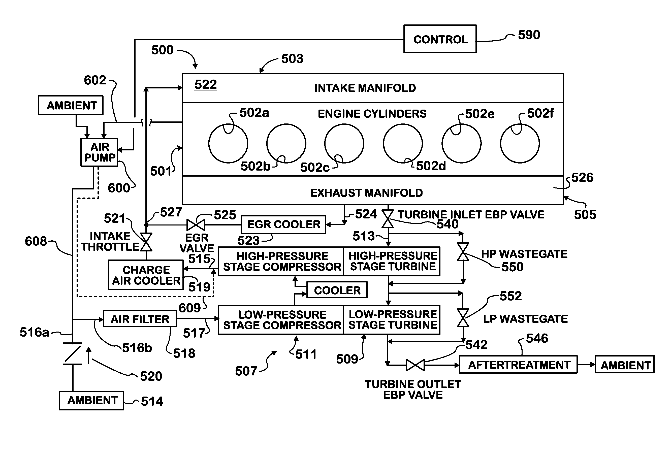 Supercharged boost-assist engine brake