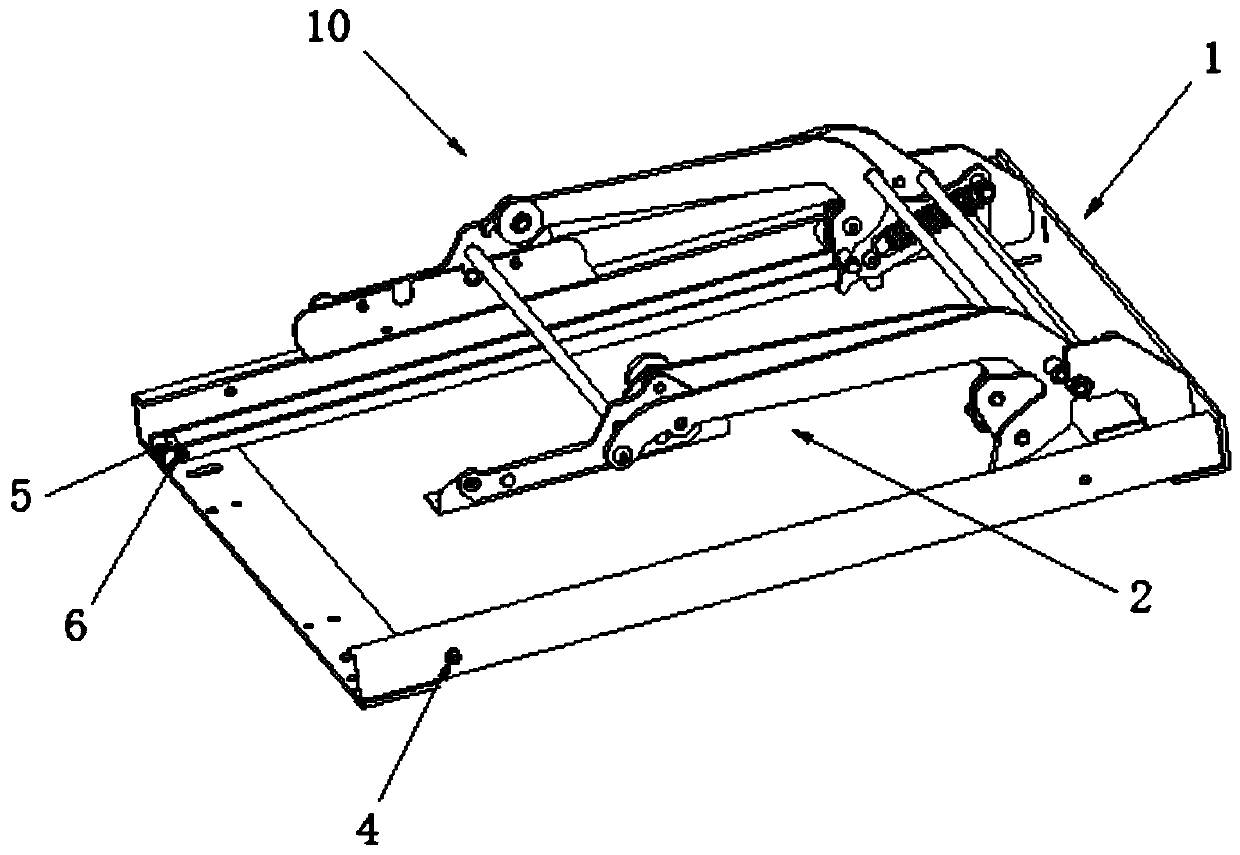 Manual pedal device for seat