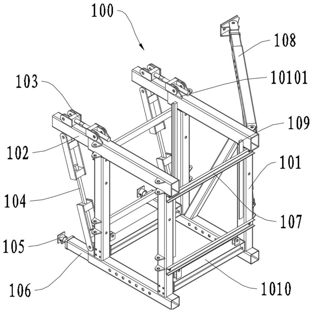 Circulating mutual-climbing lifting column and application method thereof