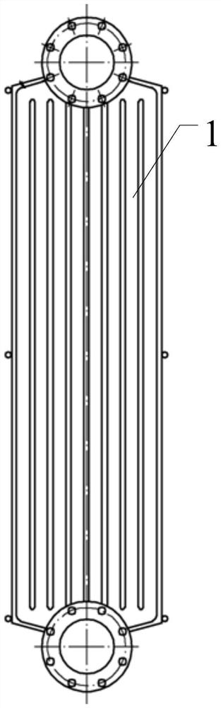 Hot galvanizing plate type radiator for SF6 gas insulation transformer