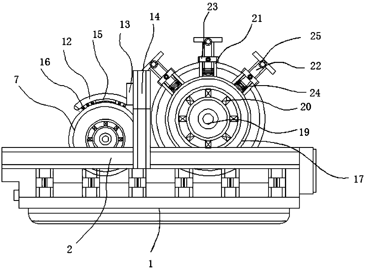 High-speed numerical control knitting machine capable of clearing with auto-levelling structure