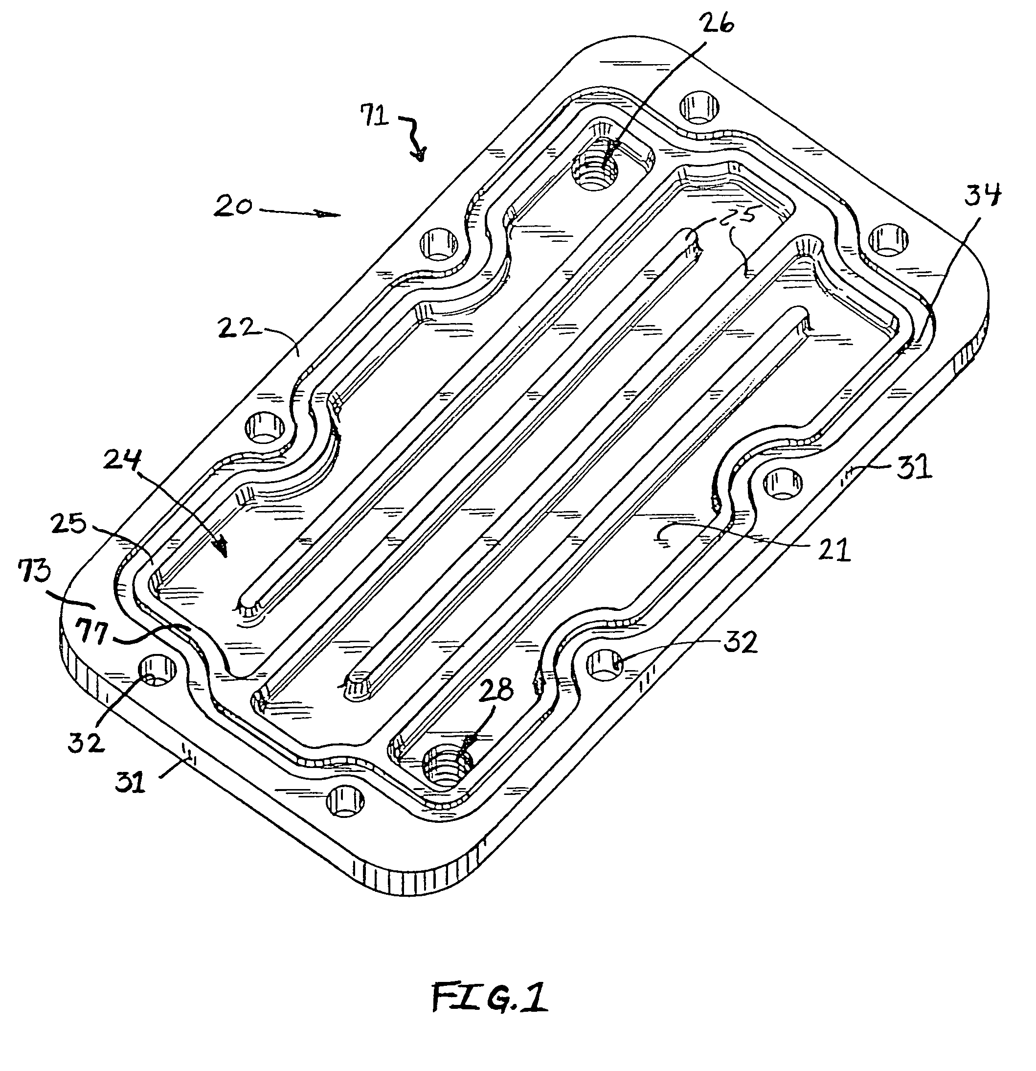 Cooler plate and gearbox assembly