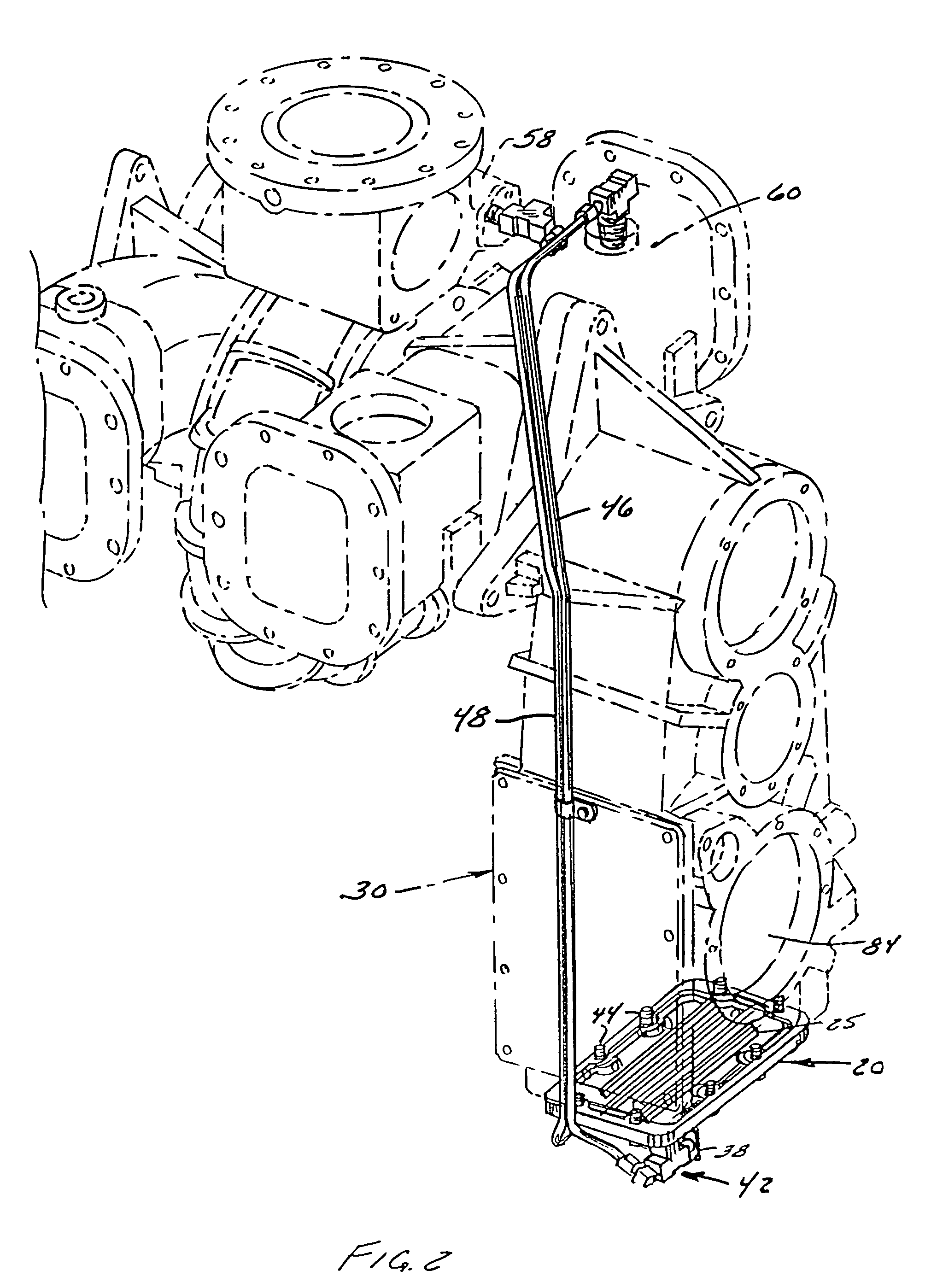 Cooler plate and gearbox assembly