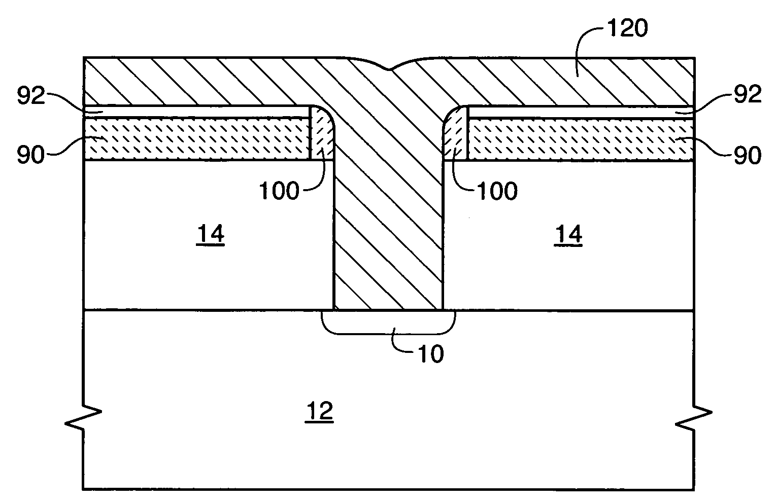 Method for forming sublithographic features during the manufacture of a semiconductor device and a resulting in-process apparatus