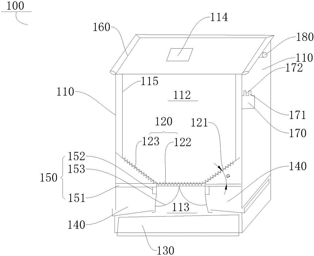 A garbage burning furnace with a tile-arch structure