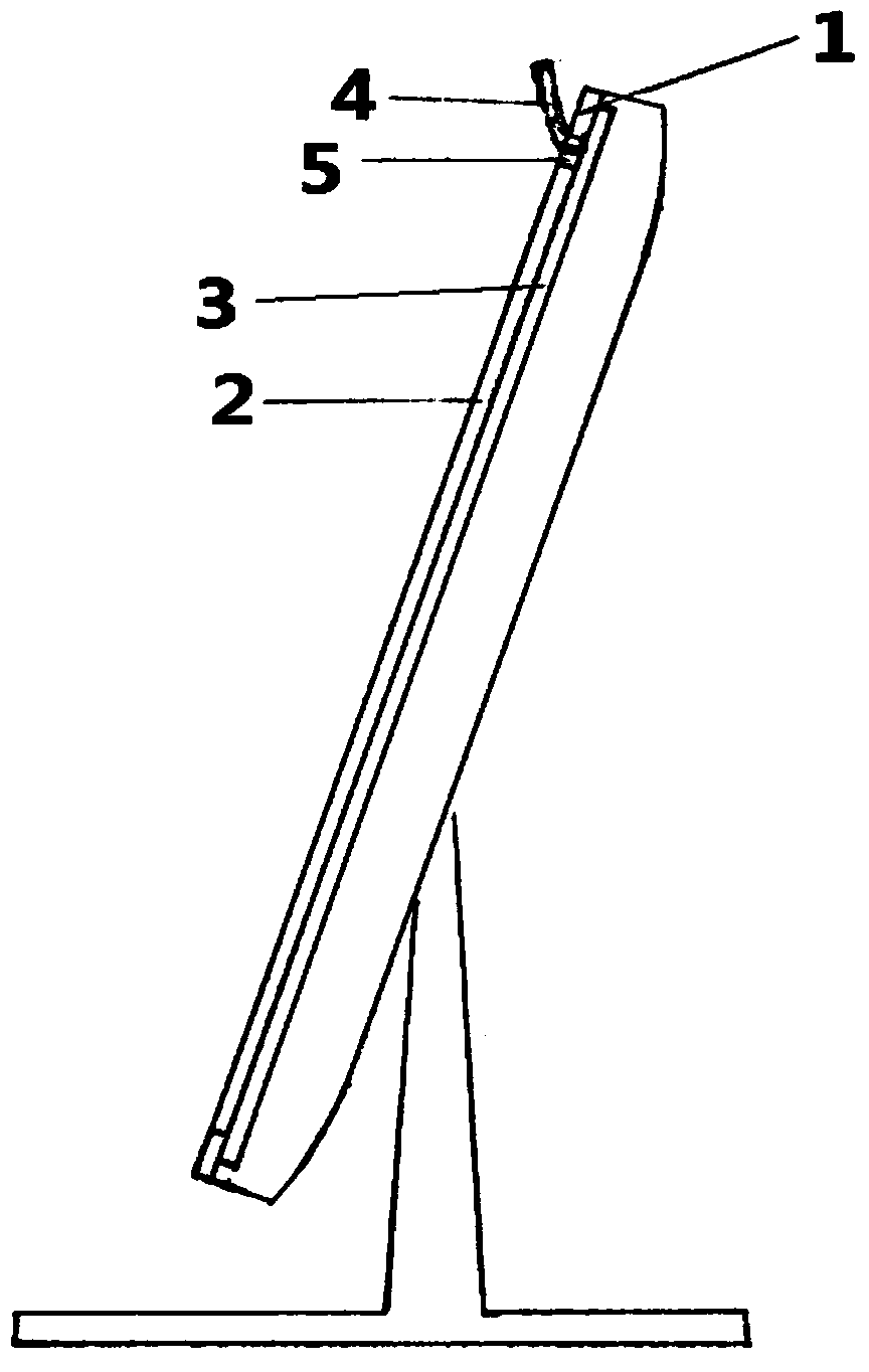 Computer portraying penmanship practicing board