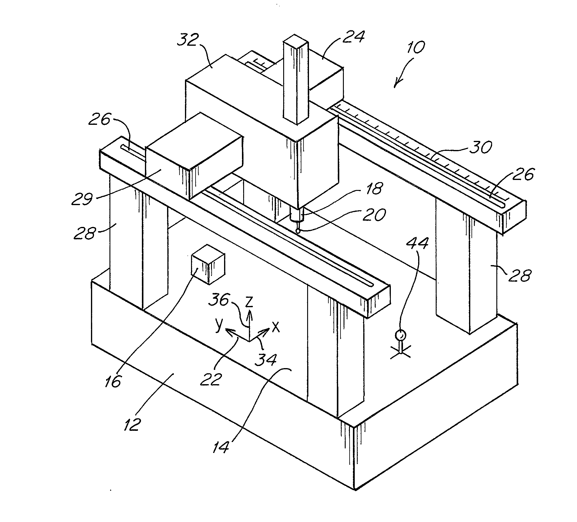 Method and apparatus for probe tip diameter calibration