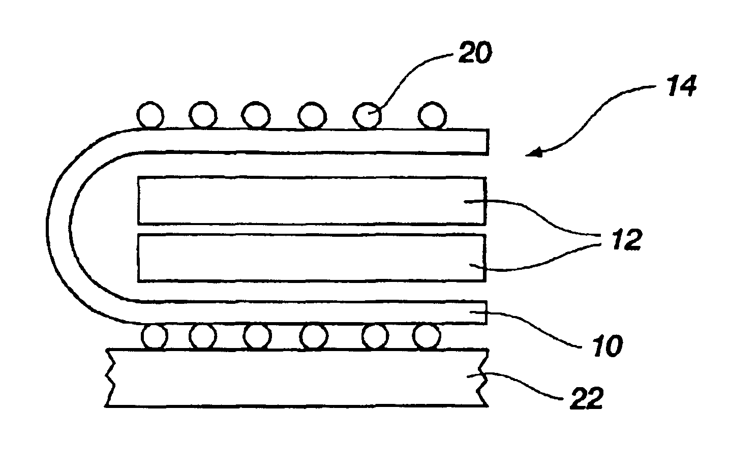 Folded interposer