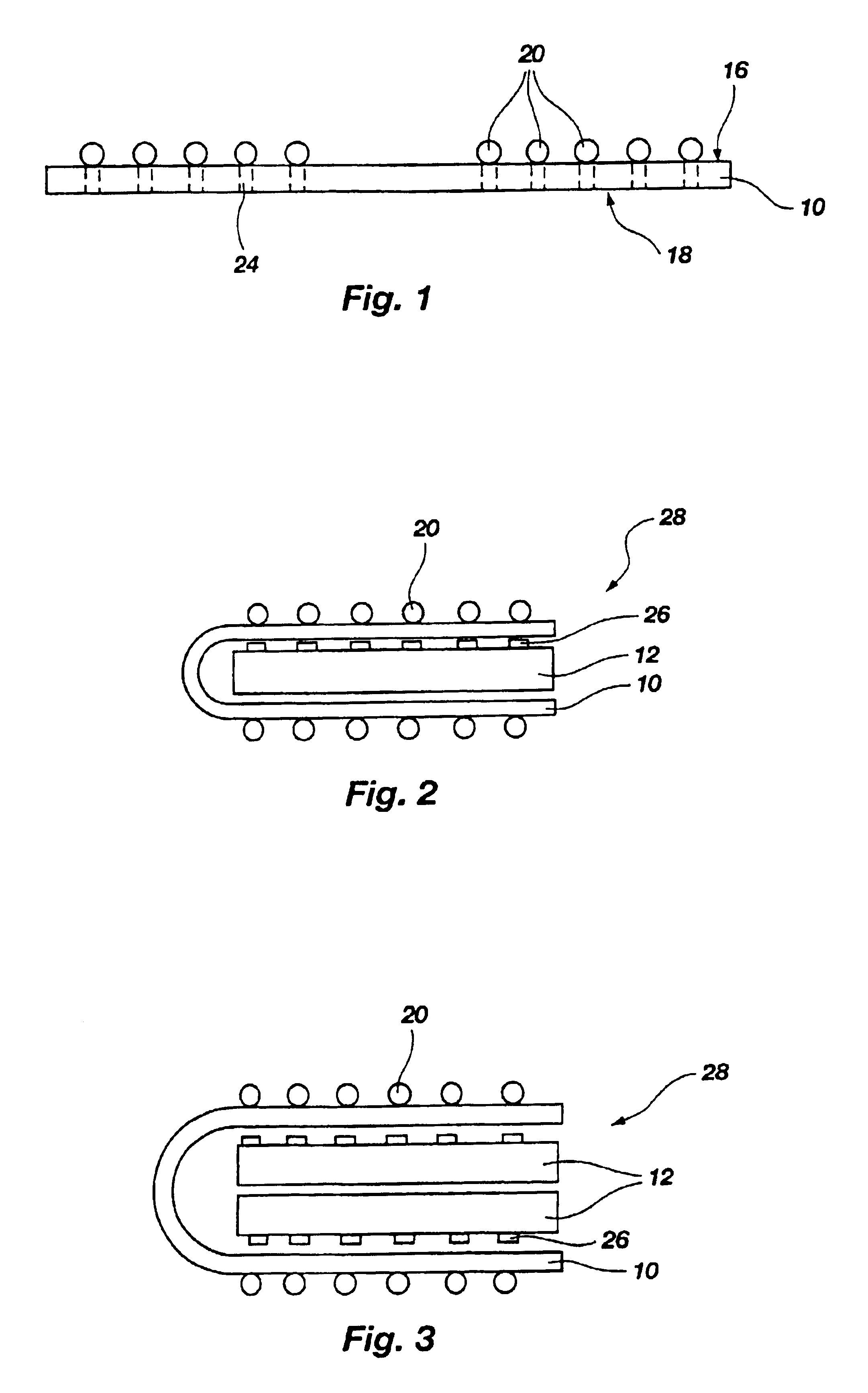 Folded interposer