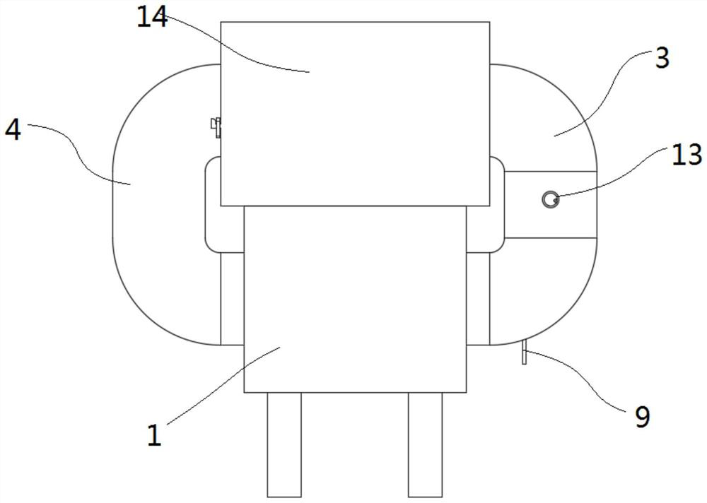 Hot air blowing dryer capable of circularly heating