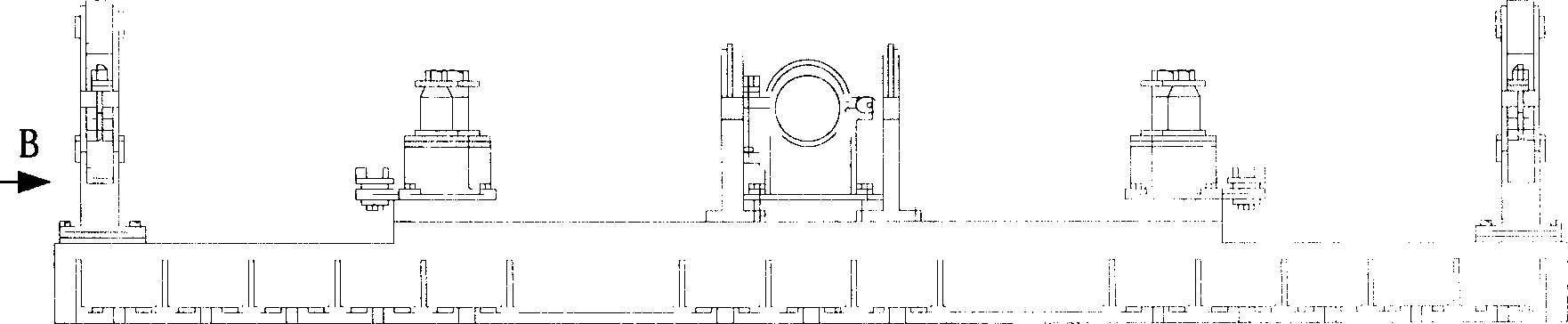 Hydraulic enclosed loading test bench for wheel and axle