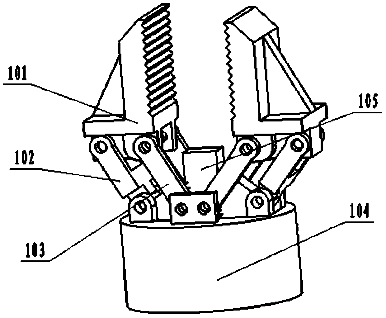 Seven-functional underwater mechanical arm system