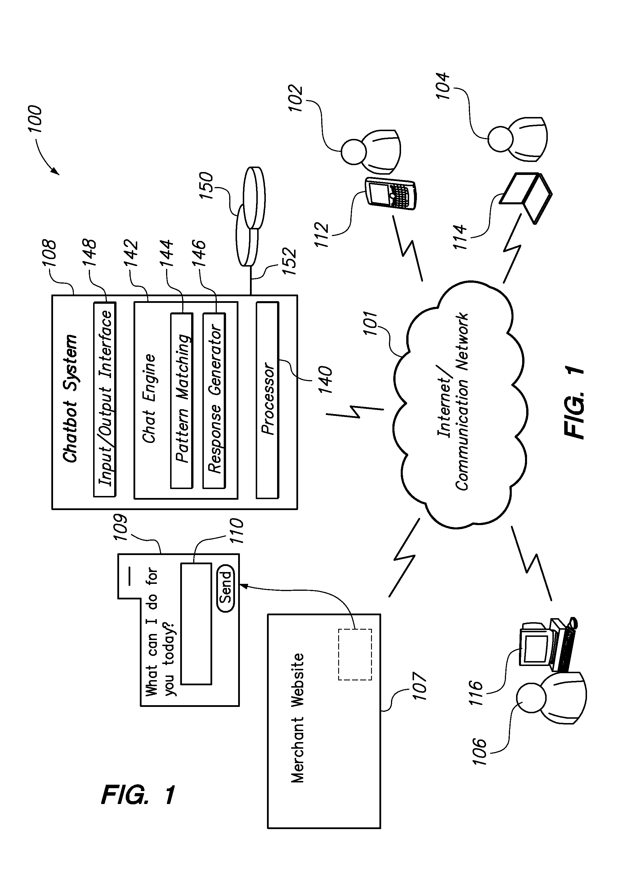 Chatbot system and method with interactive chat log