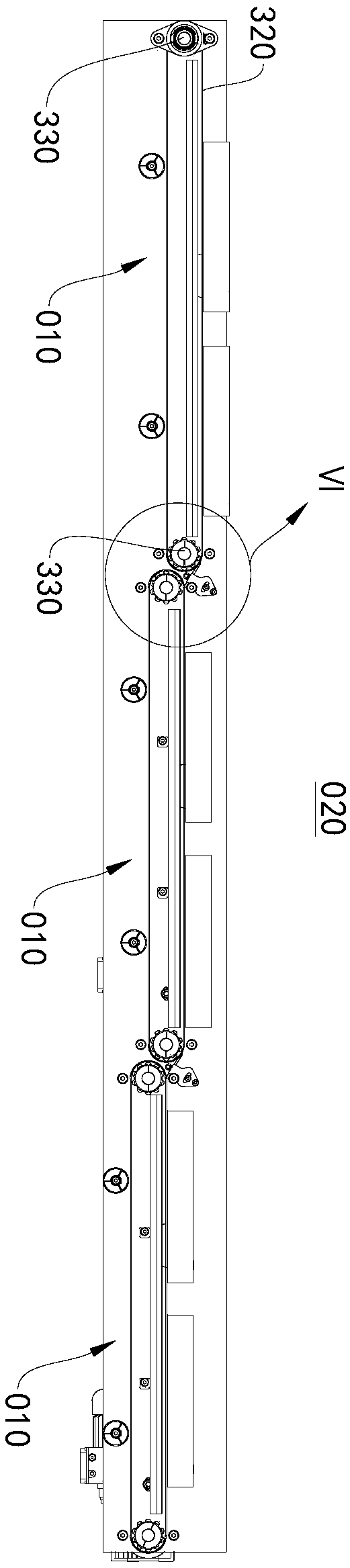 Sorting and conveying device, sorting and conveying mechanism and cleaning device