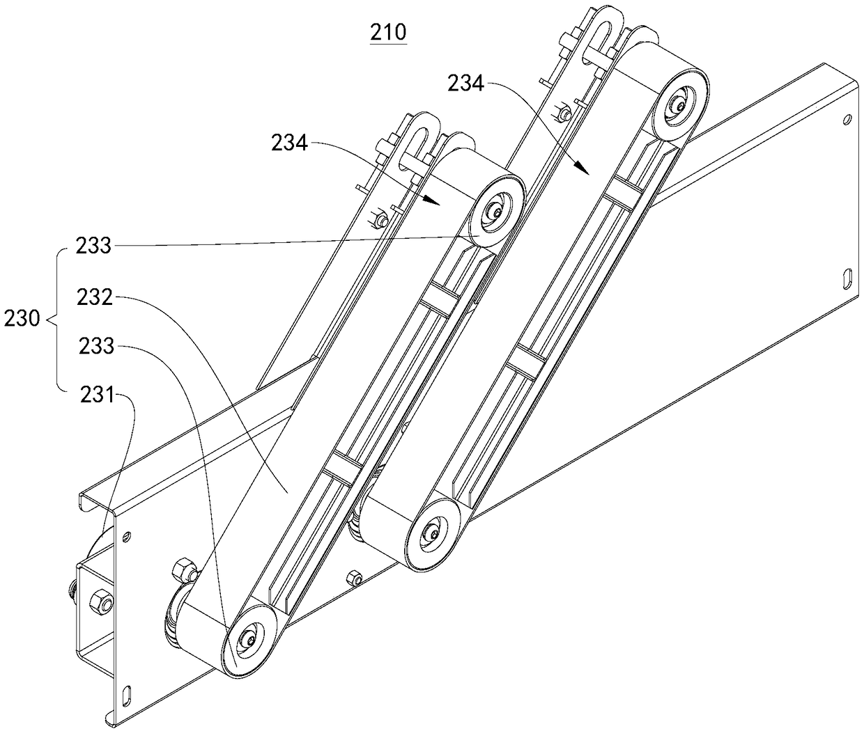 Sorting and conveying device, sorting and conveying mechanism and cleaning device