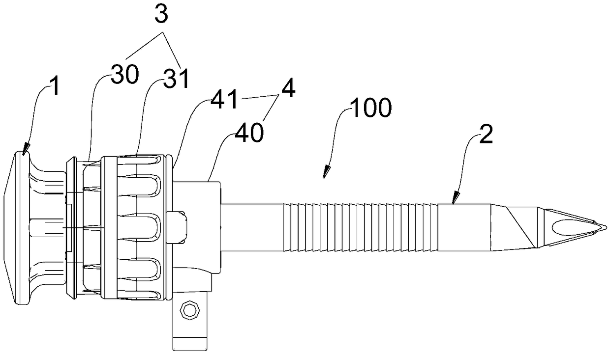 Laparoscope puncture outfit adopting water sealing type structure