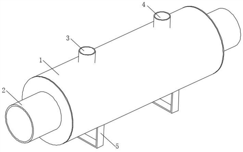 Waste heat utilization device based on furnace smoke