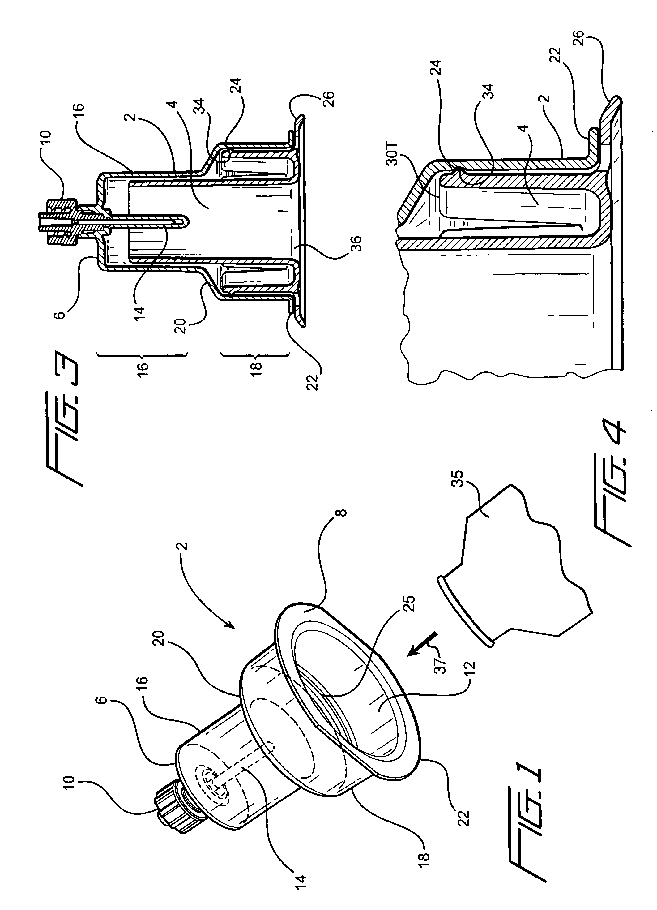 Fluid transfer holder assembly and a method of fluid transfer