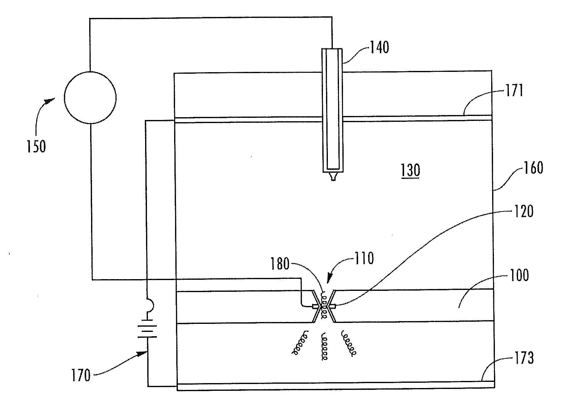 Electrical double layer capacitive devices and methods of using same for sequencing polymers and detecting analytes