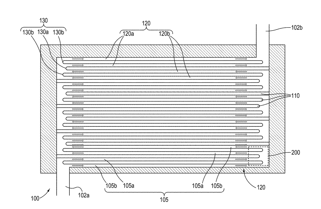 Superconducting nanowire avalanche photodetectors with reduced current crowding