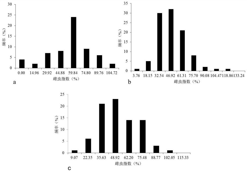 A screening method, molecular marker, primer and application of a molecular marker linked to a soybean cyst nematode resistance locus