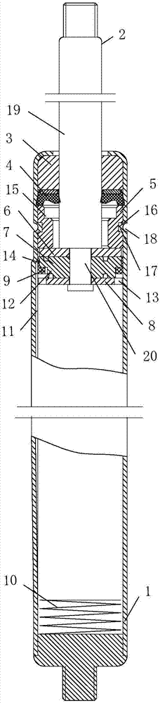 Damping-variable gas spring