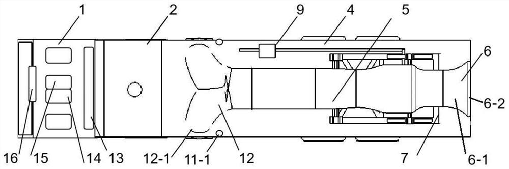 Hot blowing type snow sweeper based on large-bypass-ratio turbofan engine and snow removing method