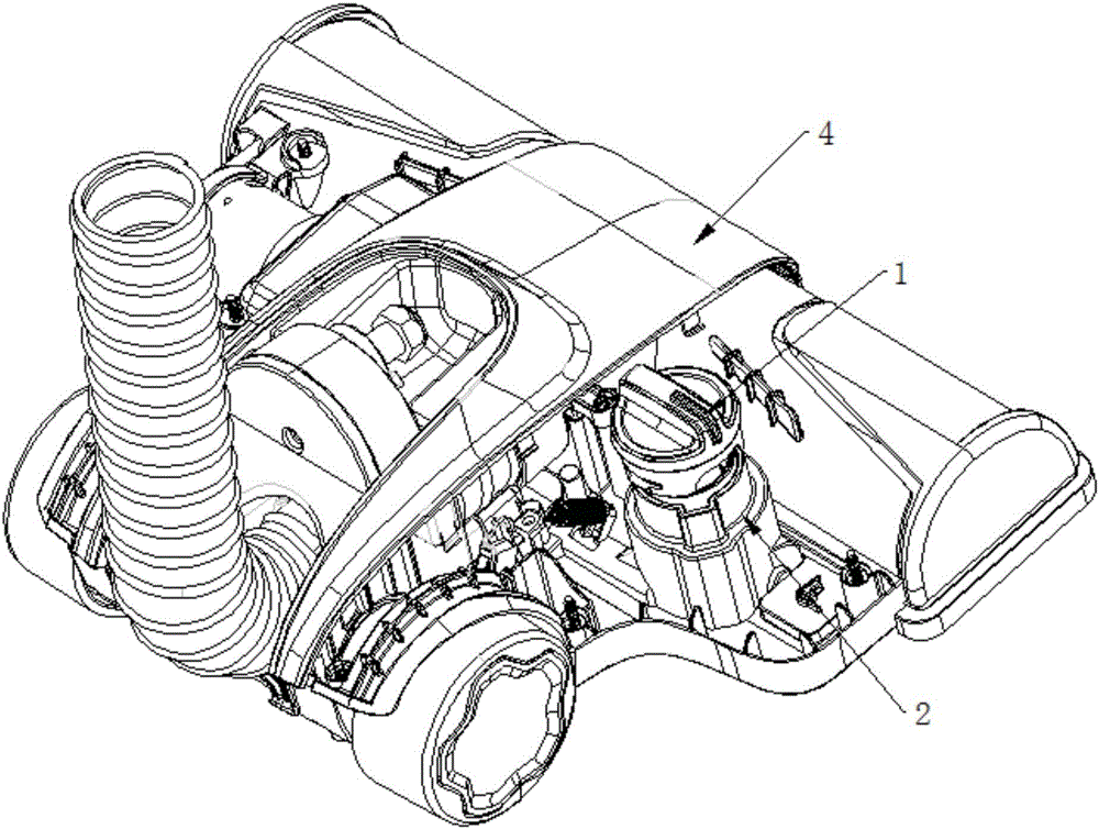 Wheel axle assembly lifting structure