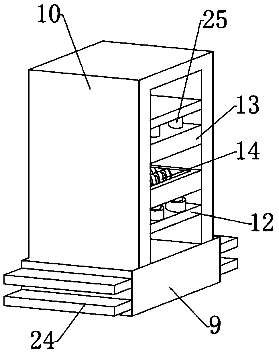 Bending device for producing filter