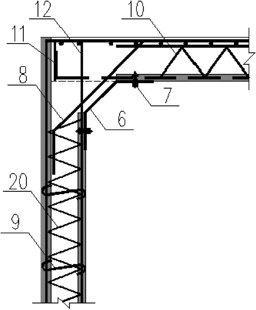 Air-cored wallboard mixed prefabrication assembly type compositive pipe gallery and construction method thereof