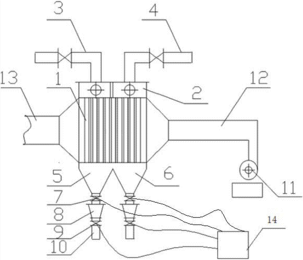 Cooling device for performing forced air cooling with sulfur dioxide gas