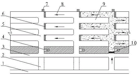 A stope approach layout method and method beneficial to filling and roof connection