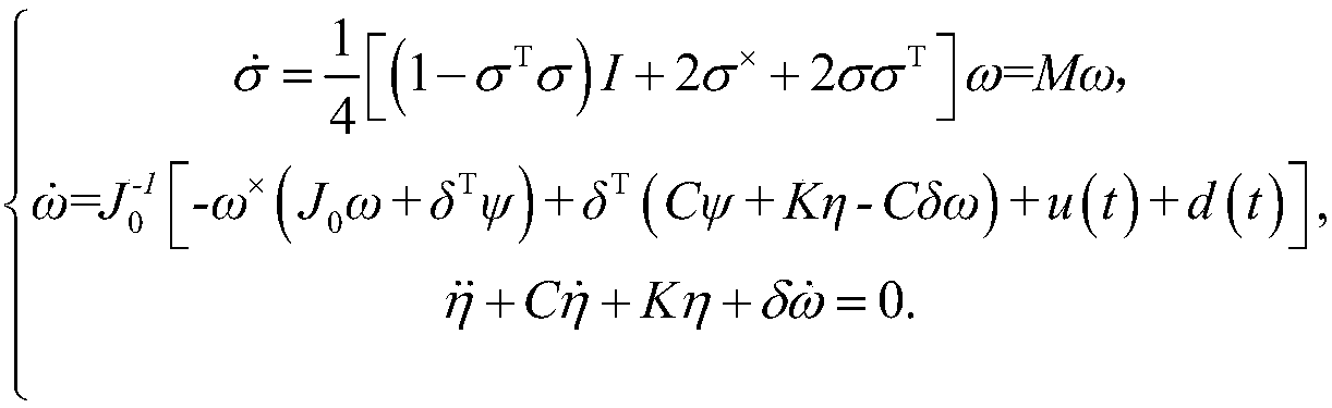 Flexible spacecraft adaptive attitude control law based on modified Rodrigo parameters