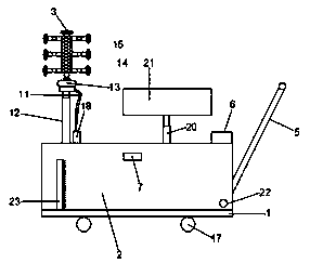 Pneumatic sprayer for planting fruit trees