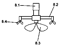 Pneumatic sprayer for planting fruit trees