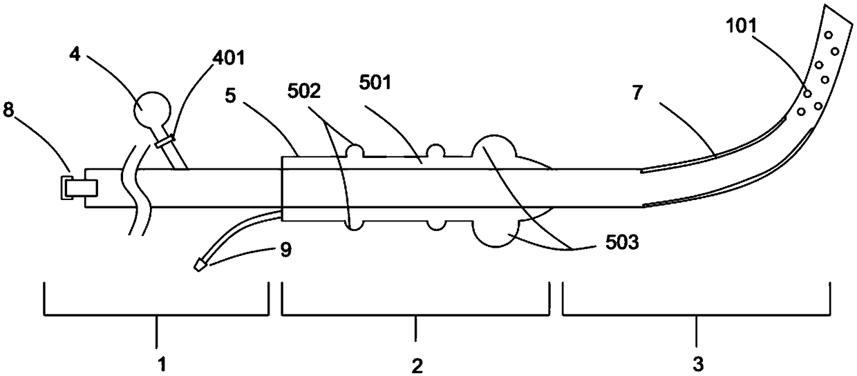 Anti-blocking, anti-detachment and anti-seepage thoracic and abdominal effusion puncture drainage tube