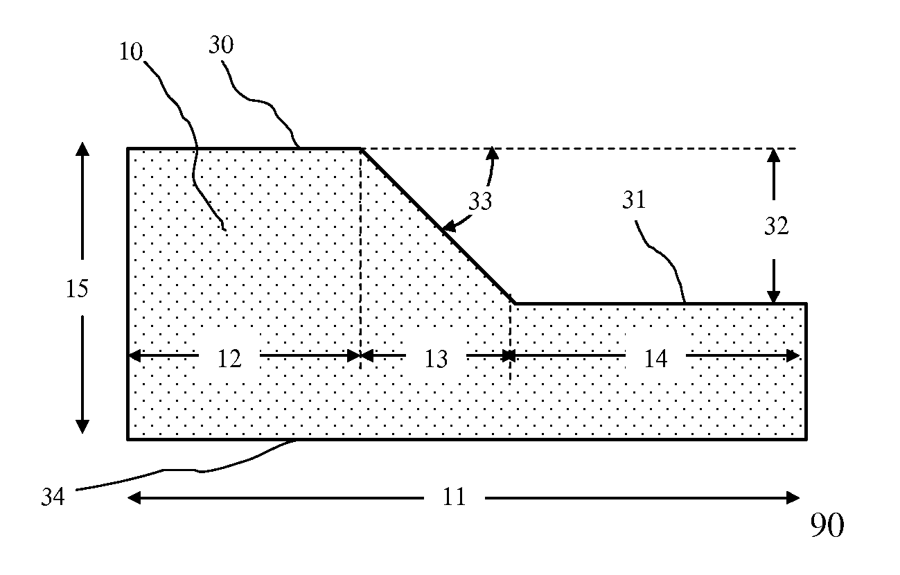 Continuous process for manufacturing a shaped foam article