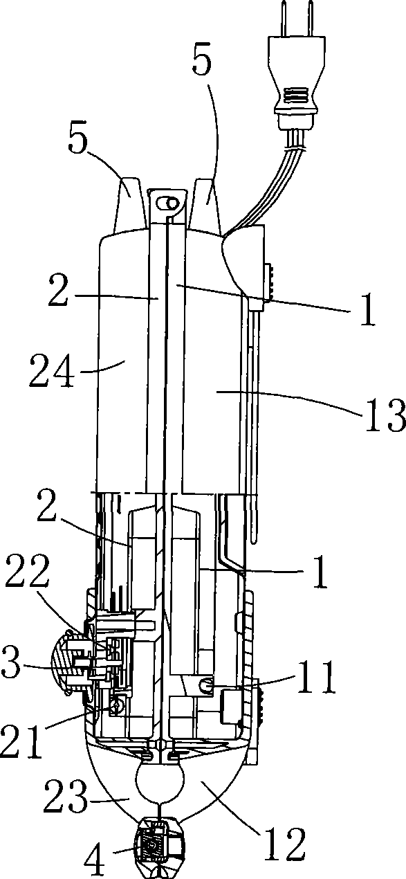 Cake oven with split structure