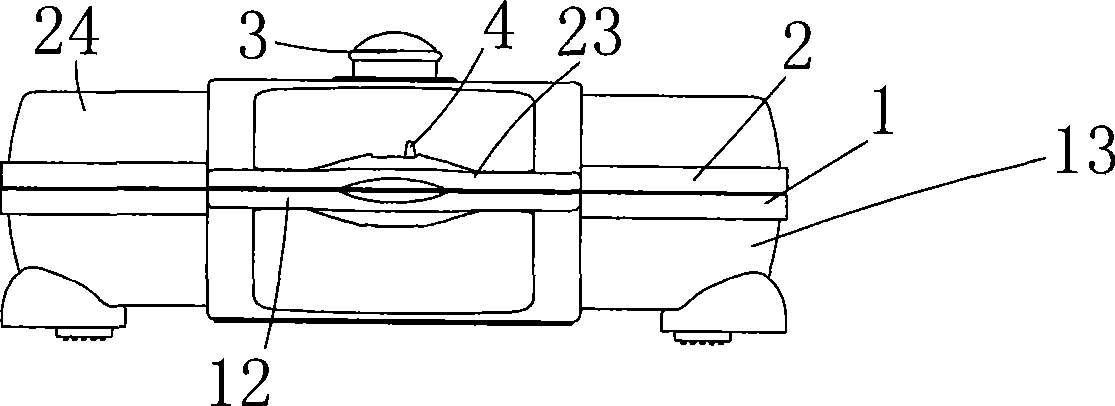 Cake oven with split structure