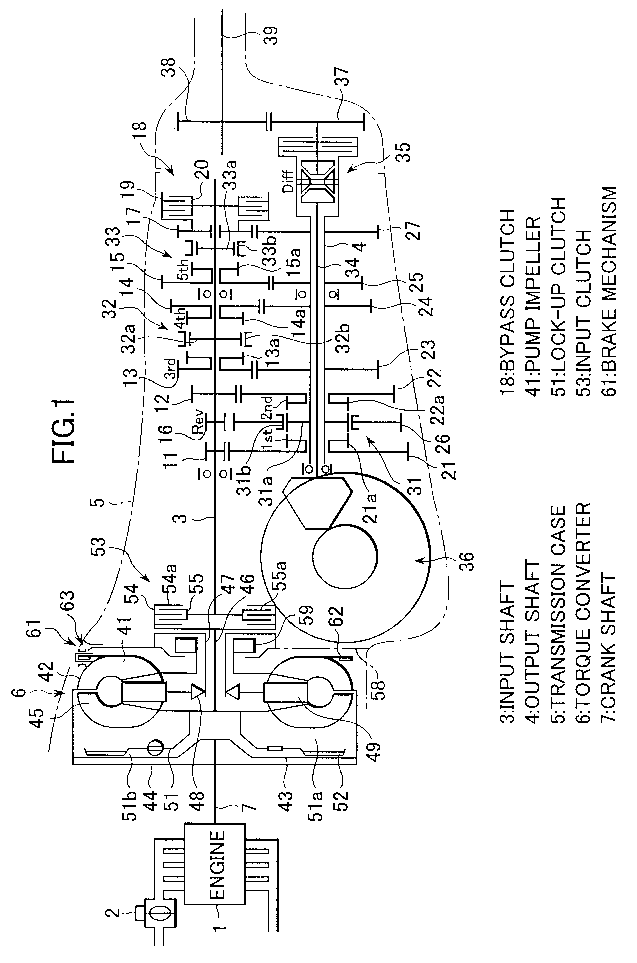 Transmission system for vehicle