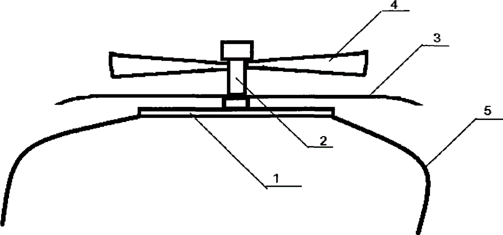 Windshield wiper with wind energy