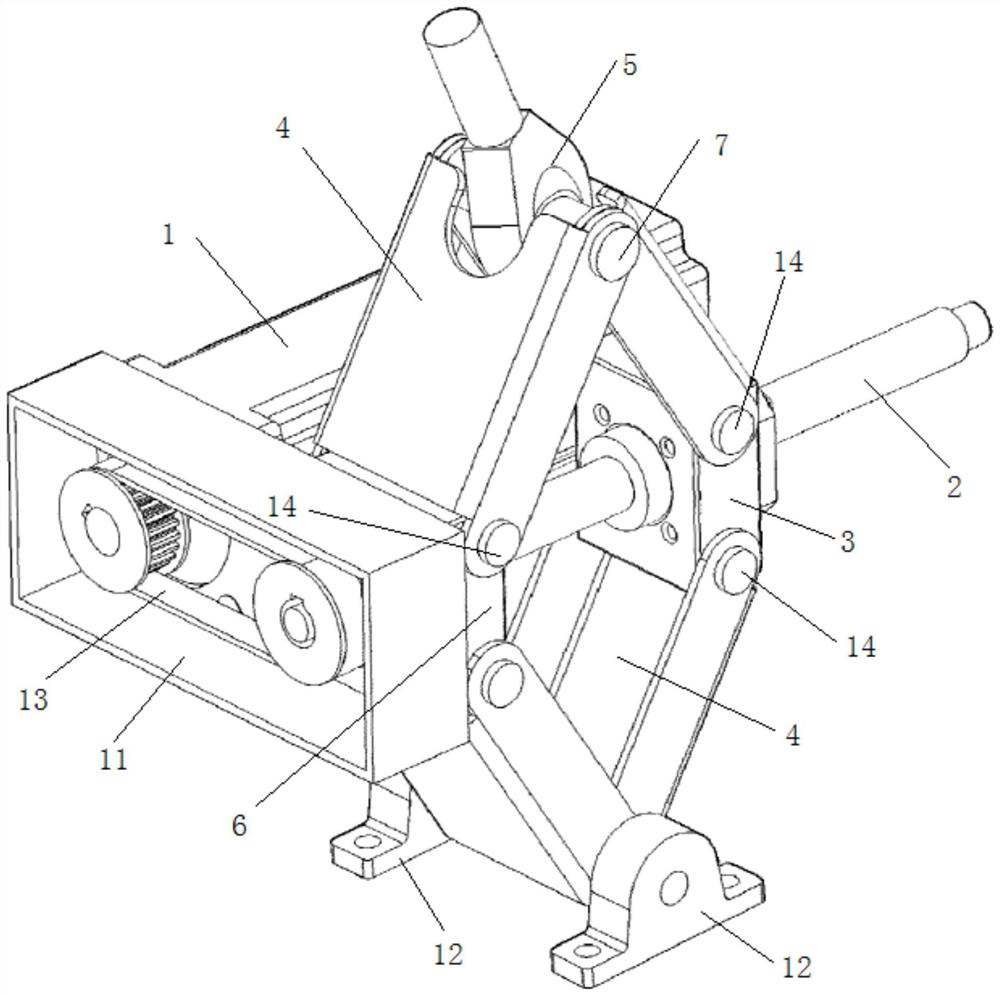 A supporting mechanism for achieving three -dimensional space movement