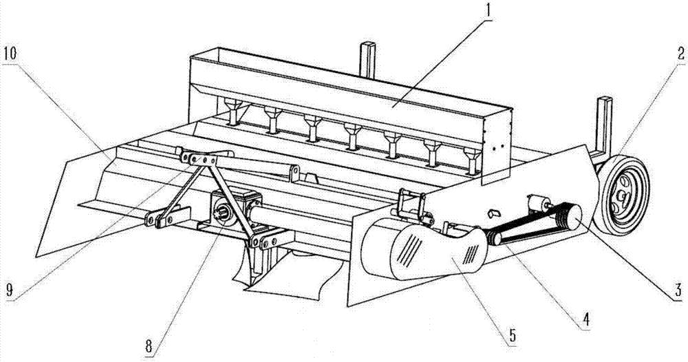 Straw shredding and deep-burying and returning machine for improving soil plough layer structure