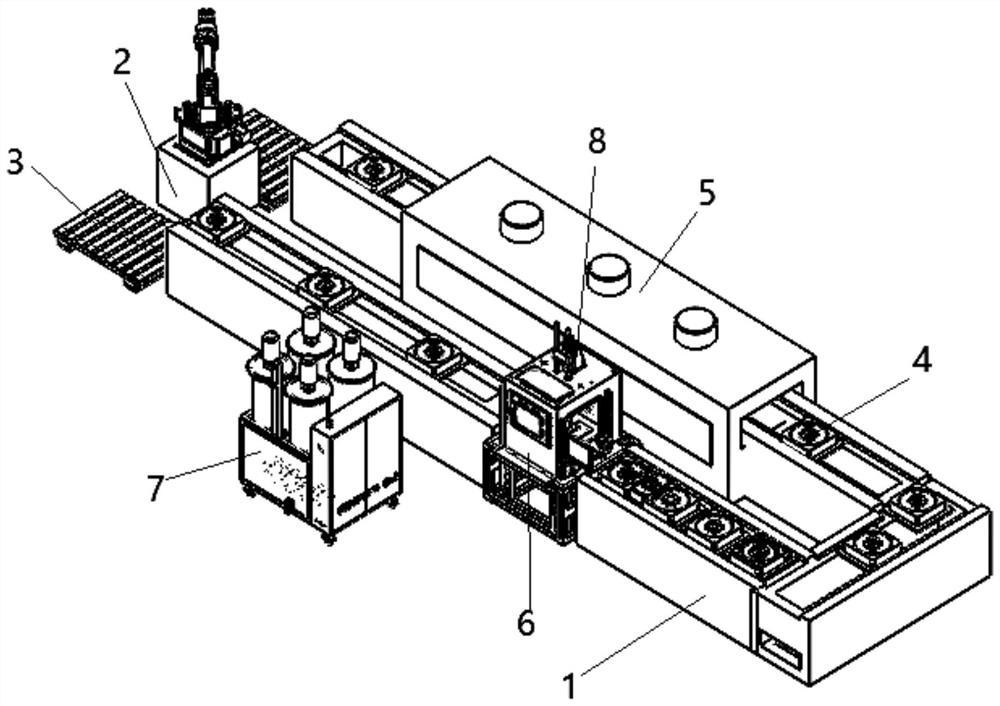 Hub motor multi-angle rotating vacuum encapsulation device