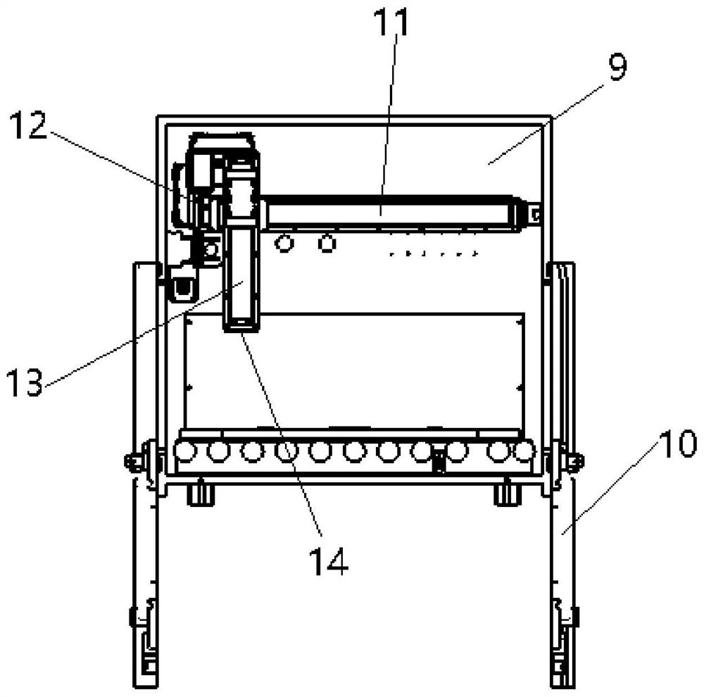 Hub motor multi-angle rotating vacuum encapsulation device