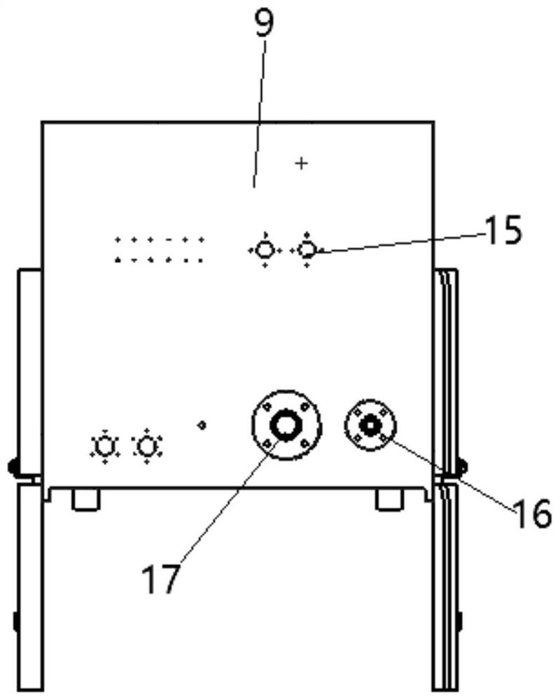 Hub motor multi-angle rotating vacuum encapsulation device