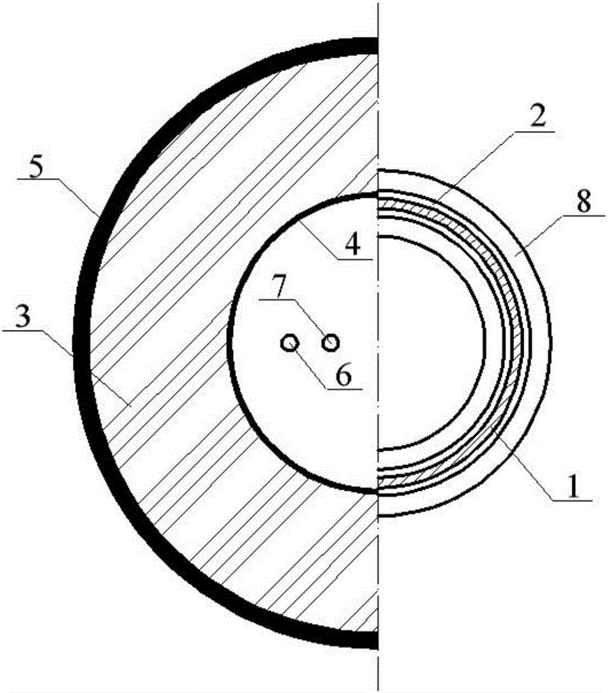 Cylindrical foundation sinking device for ground breaking drag resistance and pressure maintenance and sinking method thereof