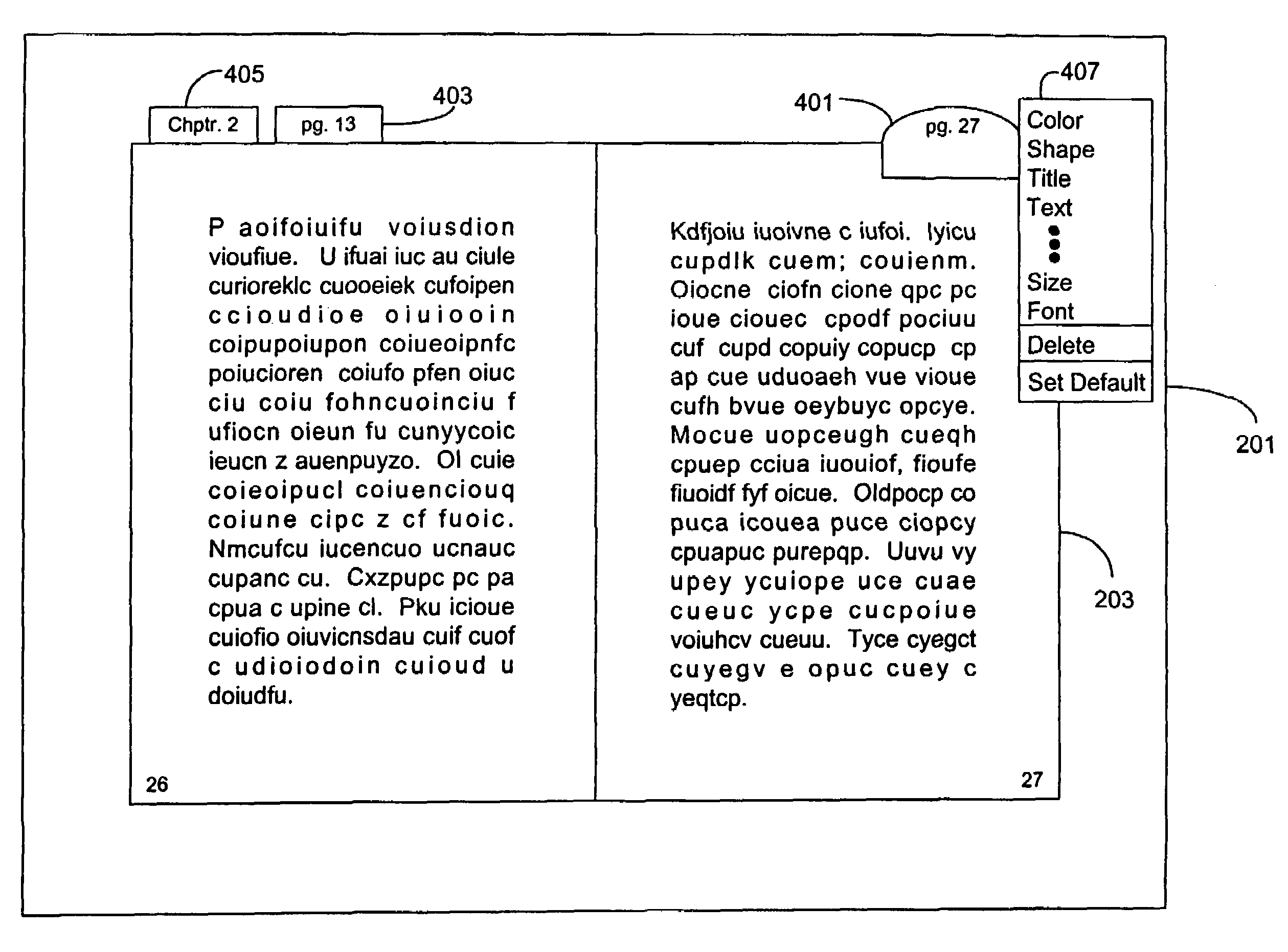 Bookmarking and placemarking a displayed document in a computer system