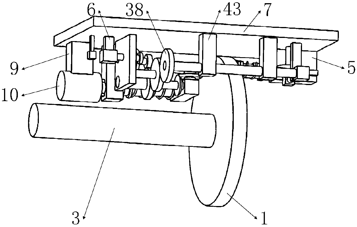 Energy-saving braking system used for wheel type robot